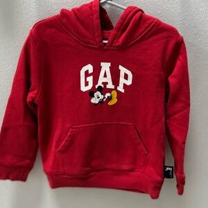 GAP / Disney Kids Red Hoodie with Mickey Mouse.